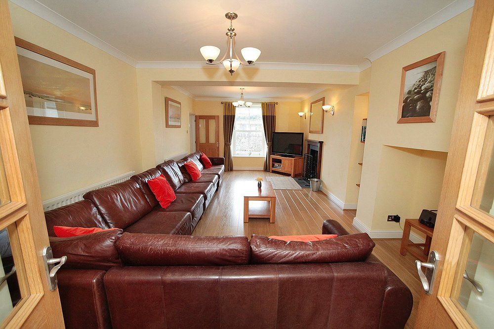 Comfortable living room with modern amenities